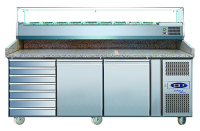 Стол для пиццы с витриной TEFCOLD PT1310 + VK38-200 